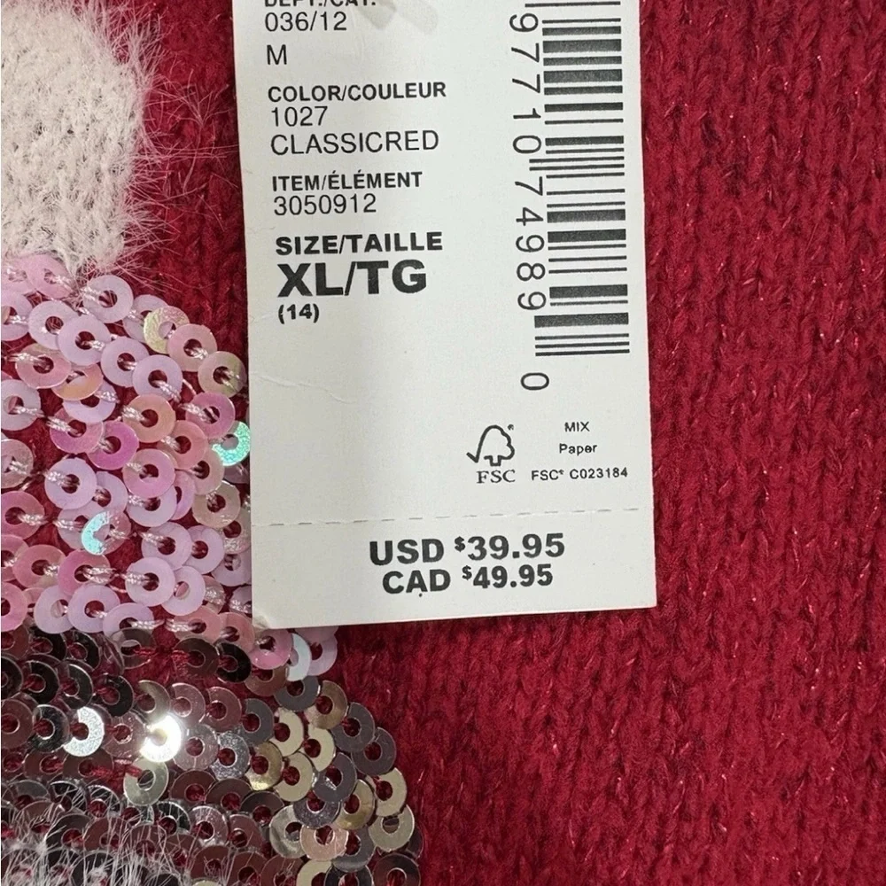 The Children's Place Pink Snowman Sweater